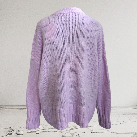 EN Thread Woolblend Crew Neck Chunky Knit Sweater Size Small - Picture 3 of 7